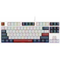 ACER Клавиатура OKW305 механическая белый USB Multimedia for gamer LED (ZL.KBDCC.01W)