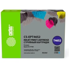 Картридж струйный CACTUS Картридж струйный CS-EPT46S2 T46S2 голуб.пигм. (30мл) для Epson SureColor SC-P700 с чипом