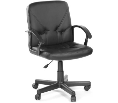 Кресло компьютерное OLSS Кресло ЧИП 365 Ультра черный экокожа