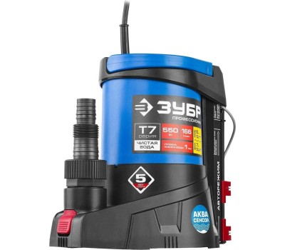 Дренажный насос ЗУБР НПЧ-Т7-550 Насос погружной дренажный для чистой воды