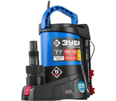 Дренажный насос ЗУБР НПЧ-Т7-550 Насос погружной дренажный для чистой воды