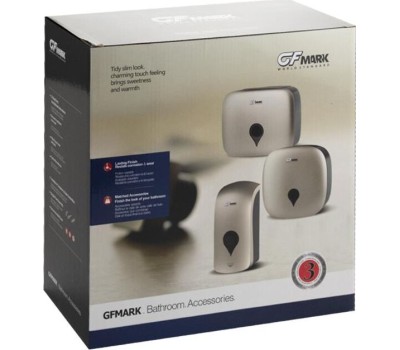 Аксессуары для ванной комнаты и туалета GFMARK 918 Диспенсер для туалетной бумаги-барабан ПРЕМИУМ, пластиковый, БЕЛЫЙ с ЗЕРКАЛОМ, с ключем