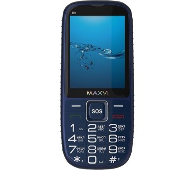 МОБИЛЬНЫЕ ТЕЛЕФОНЫ СТАНДАРТ GSM MAXVI B9 BLUE (2 SIM)
