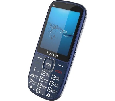 МОБИЛЬНЫЕ ТЕЛЕФОНЫ СТАНДАРТ GSM MAXVI B9 BLUE (2 SIM)