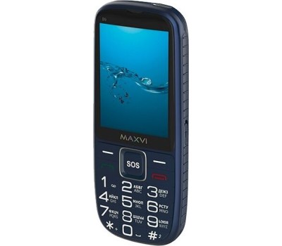 МОБИЛЬНЫЕ ТЕЛЕФОНЫ СТАНДАРТ GSM MAXVI B9 BLUE (2 SIM)