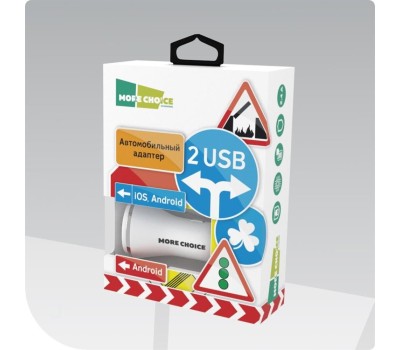 АЗУ MORE CHOICE (4627151191423) AC22a 2USB 2.4A для Type-C White