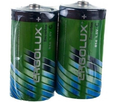 Элементы питания ERGOLUX (14335) R14 SR2