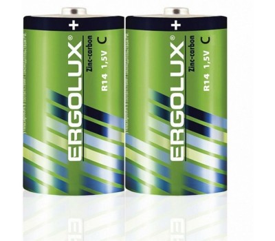 Элементы питания ERGOLUX (14335) R14 SR2