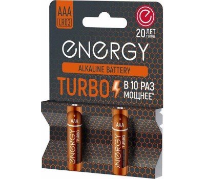 Батарейка алкалиновая ENERGY Turbo LR03/2B (АAА) (107048)