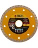 Отрезной алмазный диск DENZEL Диск алмазный, отрезной Turbo, 125 х 22.2 мм, сухая резка Denzel 73108