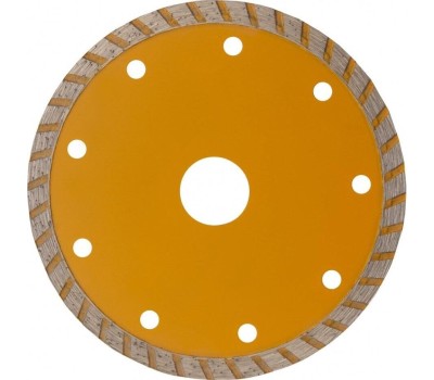 Отрезной алмазный диск DENZEL Диск алмазный, отрезной Turbo, 125 х 22.2 мм, сухая резка Denzel 73108