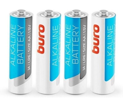 BURO Батарея Alkaline LR6 AA (4шт) блистер