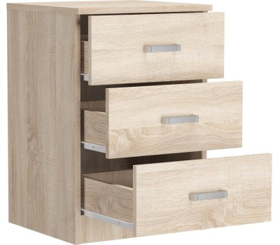 Комод НК-МЕБЕЛЬ ЛОФТ комод 420 с 3-мя ящиками Дуб Сонома 72230011 (1 кор.)