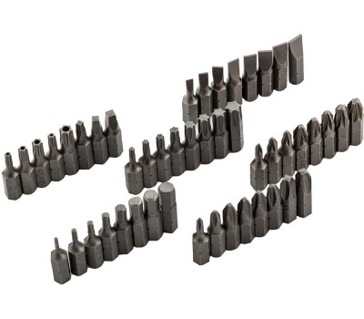 Набор бит MATRIX Набор бит, магнитный адаптер, CrV, пластиковый кейс, 64 шт. 11327