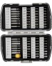 Набор бит MATRIX Набор бит, магнитный адаптер, CrV, пластиковый кейс, 64 шт. 11327