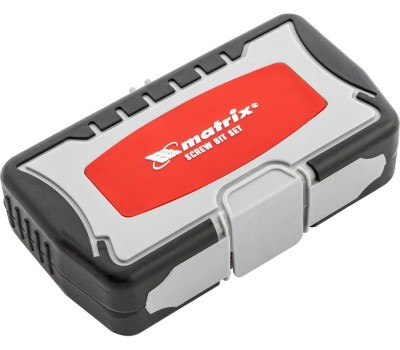 Набор бит MATRIX Набор бит, магнитный адаптер, CrV, пластиковый кейс, 64 шт. 11327