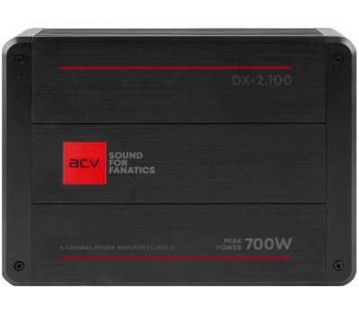 Автоусилитель ACV DX-2.100 V4 2*100Вт/2-1 канал/4-2 Ом/HPF/LPF/BP/BassBoost/High Input/D class/