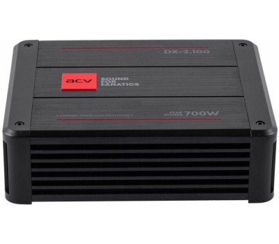 Автоусилитель ACV DX-2.100 V4 2*100Вт/2-1 канал/4-2 Ом/HPF/LPF/BP/BassBoost/High Input/D class/