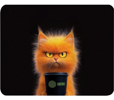 Коврик для мыши CACTUS Коврик для мыши Red Cat ткань, 220х180х2мм [cs-mp-p11xs]