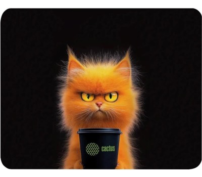 Коврик для мыши CACTUS Коврик для мыши Red Cat ткань, 220х180х2мм [cs-mp-p11xs]