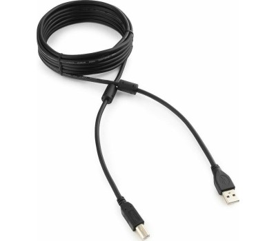 Gembird/Cablexpert CCF2-USB2-AMBM-15 USB 2.0 Pro Кабель , AM/BM, 4.5м, экран,2феррит.кольца, черный, пакет