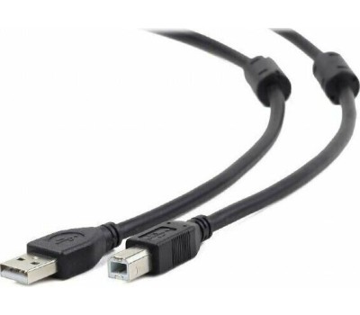 Gembird/Cablexpert CCF2-USB2-AMBM-15 USB 2.0 Pro Кабель , AM/BM, 4.5м, экран,2феррит.кольца, черный, пакет