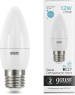 GAUSS Упаковка ламп LED E27, свеча, 12Вт, 30222, 10 шт