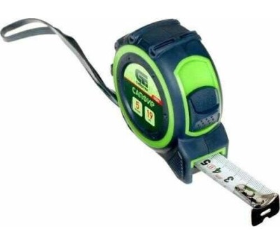 Рулетка СИБРТЕХ Рулетка Сапфир,двухкомпонентный корпус,5 м х 19 мм 32581