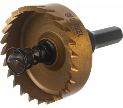 Коронка DENZEL Коронка по металлу HSS, 42 мм, нитридтитановое покрытие 724114