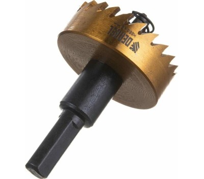 Коронка DENZEL Коронка по металлу HSS, 42 мм, нитридтитановое покрытие 724114