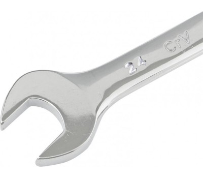 Комбинированный ключ MATRIX Ключ комбинированный, 24 мм, CrV, полированный хром 15169