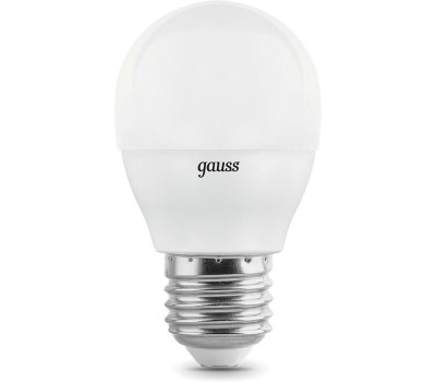 GAUSS Упаковка ламп LED E27, шар, 7Вт, 10 шт. [105102107-d]