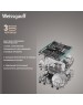 Посудомоечная машина WEISSGAUFF Посудомоечная машина DW 6035, полноразмерная, напольная, 59.8см, загрузка 14 комплектов, белая [426330]