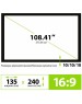 Экраны CACTUS Экран FrameExpert CS-PSFRE-240X135, 240х135 см, 16:9, настенный