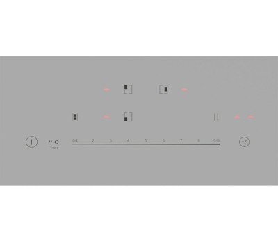 LEX Индукционная варочная поверхность EVI 431A GR, конфорок: 3 шт., стеклокерамика, независимая, серый