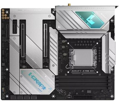 Материнская плата MAXSUN MS-iCraft Z790 WIFI V1/V2 (Socket 1700, ATX, 4xDDR5, HDMI/DP, 4*SATA3, 4*M.2, 1xPCI-E 16x/2*PCIEx4/1*PCIEx1, 4*USB 2.0, 4*USB 3.2 Gen1, 1*TypeC, LAN 2*2.5G, Bluetooth, Wi-Fi 802.11ax, RTL)