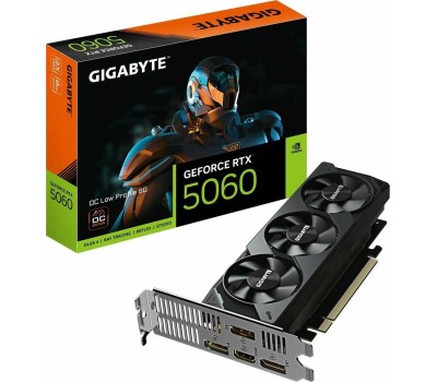 Видеокарта GIGABYTE Видеокарта NVIDIA GeForce RTX 5060 GV-N5060OC-8GL 1.0 8ГБ GDDR7, Low Profile, OC, Ret