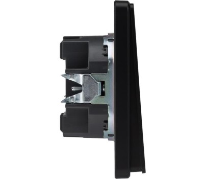 KRANZ Выключатель ROUND 3 кл 10А с/у оникс