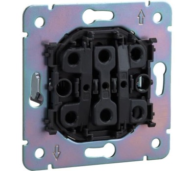 KRANZ Выключатель ROUND 3 кл 10А с/у оникс