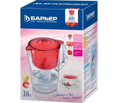 Фильтр-кувшин БАРЬЕР В063Р51 ЛАЙТ красный