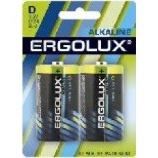 Элементы питания ERGOLUX (11752) LR20 Alkaline BL-2