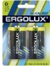 Элементы питания ERGOLUX (11752) LR20 Alkaline BL-2