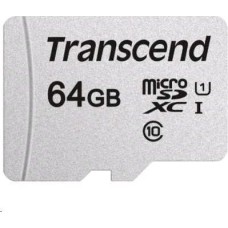 Карта памяти TRANSCEND 64 ГБ, 95 МБ/с, Class 10, (TS64GUSD300S)