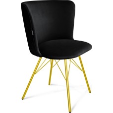 Cтул SHEFFILTON Стул SHT-ST36/S37 ночное затмение/золото микровелюр/металл 209623