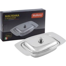 Масленка MALLONY Масленка с крышкой BD-500, объем 500 мл, нерж. сталь 0,5 мм (981045)