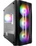 Корпус для ПК 1STPLAYER Корпус FIREBASE X3-M Black / mATX, TG 4x120mm LED fans inc. X3-M-BK-4F1