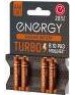 Батарейка алкалиновая ENERGY Turbo LR03/4B (АAА) (107049)