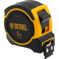 Рулетка DENZEL Рулетка 5м х 25мм, двухкомп. корпус, магнитный обрезиненный зацеп 31532