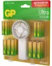 GP Батарея Ultra 15AU/24AU/FANWETA21-2CRSBC24 AA/AAA (промо:Вентилятор в подарок) (24шт) блистер
