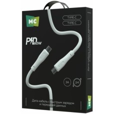 Кабель MORE CHOICE (4620202553041) K60aa USB 3.0A PD 60W для Type-C Type-C 1м , белый